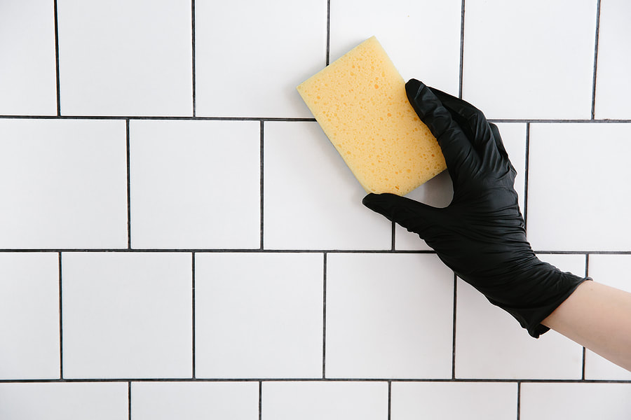 cleaning of the tiles